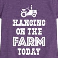 thumbnail image 3 of Instant Message - Hanging On The Farm Today - Toddler & Youth Girls Short Sleeve Graphic T-Shirt, 3 of 6