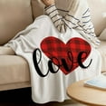 thumbnail image 2 of Valentine's Day Love Plush Blanket Warm Blanket, 2 of 6