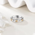 thumbnail image 2 of Sunflower Rings for Women 925 Sterling Sliver Fidget Spinner Ring Sun Flower Anxiety Rings Sunflower Jewelry for Women, 2 of 6