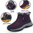 thumbnail image 3 of Winter Snow Boots for Men Women Warm Fur Lined Ankle Boots Waterproof Snow Shoes Comfortable Winter Shoes Purple, 3 of 7