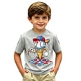 thumbnail image 5 of Gelikeya Boys Baseball Ice Cream Cartoon T-Shirt, Kids Short Sleeve Crew Neck Tee, Patriotic Sport Top 2-13Y (Light Gray, 10-11 Years), 5 of 7