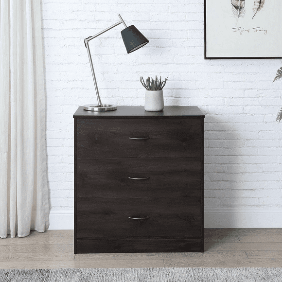 Mainstays 3-Drawer Dresser, Dark Oak