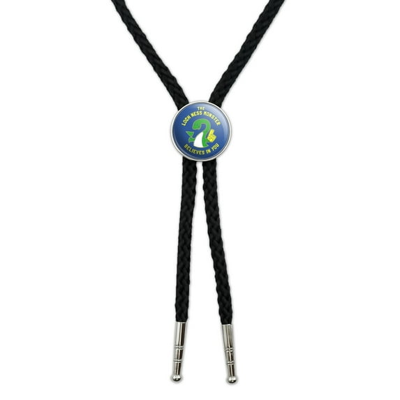 The Loch Ness Monster Believes in You Funny Humor Western Southwest Cowboy Necktie Bow Bolo Tie