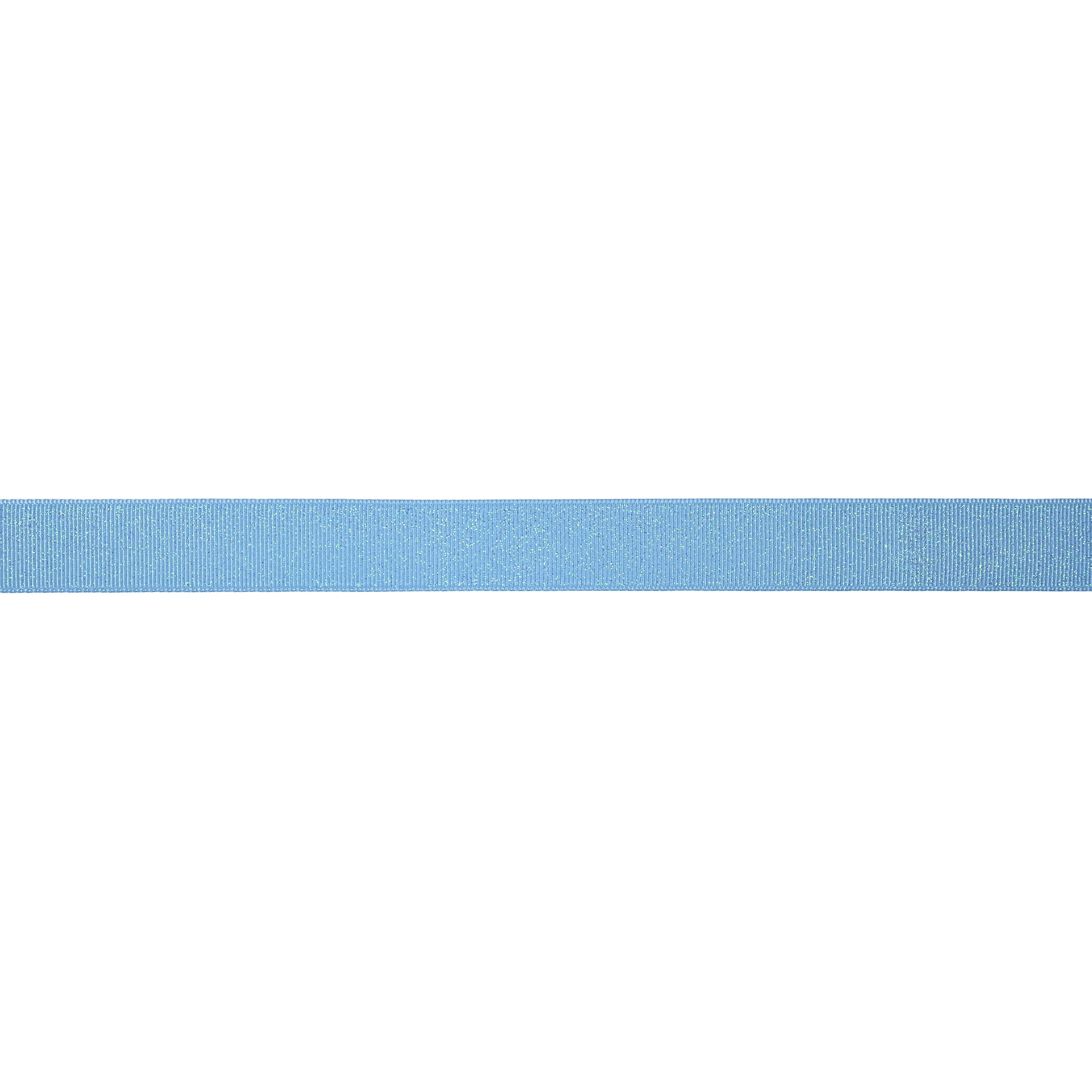 Hello Hobby 7/8" Sparkly Light Blue Grosgrain Ribbon, 3 yards