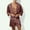 Coffee, variant on ZZwxWA Mens Hooded Bathrobe Kimono Robes Short Sleeve Belted Sleepwear Lightweight Nightgown Pajamas with Hood up to 65% Off