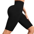 thumbnail image 3 of Women's Textured Compression Workout Shorts High Waist Comfort Fit for Training and Yoga, 3 of 9