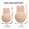 thumbnail image 4 of 2 Pairs Adhesive Invisible Bra, Sticky Backless Strapless Bra Nipple Covers for Women (D/E Cup), 4 of 8