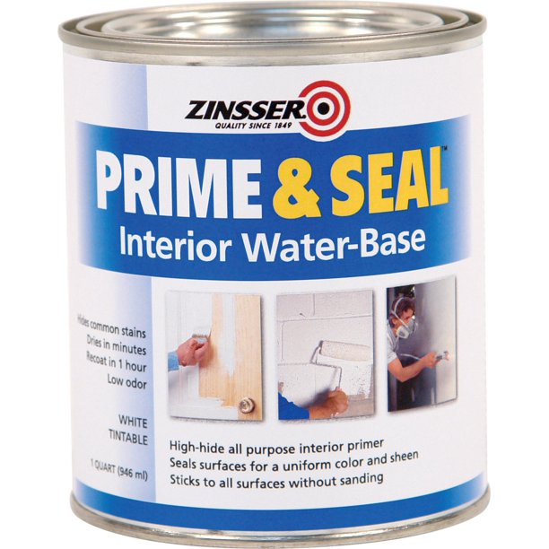 RustOleum Zinsser Interior Prime & Seal Primer 1 Qt., White