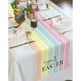 thumbnail image 5 of Easter Color Striped Rabbit Table Runner Country Decor Tableclothss for Dining Table Decoration Table Cover, 5 of 6
