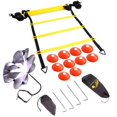 thumbnail image 1 of Kit de entrenamiento de agilidad KkvoGmle Kit básico, contiene 1x escalera de 6m de longitud, 12x asas, 1x paracaídas de resistencia, incluye estuche de transporte, 1 of 1