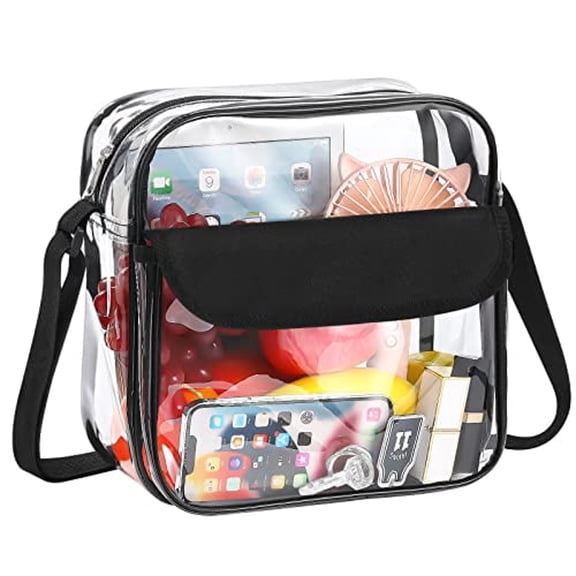 GASTROPOD Clear Bag Stadium Approved for Women,Crossbody Bag Purse Shoulder Bags with Front Pocket and Adjustable Strap for Concerts Festival Sports Events,Clear Clear Concert Bags for Women