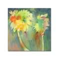 thumbnail image 2 of Sheila Golden 'Two Palms' Huge Canvas Art 35 x 35, 2 of 4