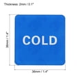 thumbnail image 2 of Unique Bargains Self Stick Hot/Cold Water Label Square Sticker Signs, Multicolor, 40 Pack, 2 of 6