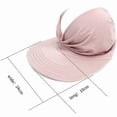 thumbnail image 4 of (navy blue color)Women's sun visor hat, 4 of 5