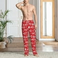 thumbnail image 2 of Gukieu Christmas Hohoho Print Men's Home Trousers, Elastic Drawstring Home Pajamas Clothing Suitable for Adult Men-Small, 2 of 6