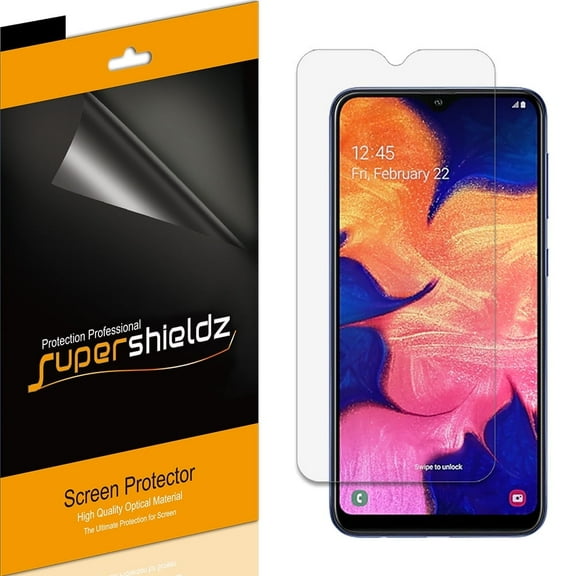 [6-Pack] Supershieldz for Samsung Galaxy A10 Screen Protector, Anti-Bubble High Definition (HD) Clear Shield