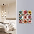 thumbnail image 4 of Yayeee Toggle Light Switch Wall Plate 2-Gang 4.56"x4.48" Decorative Outlet Cover, Colorful Flowers, 4 of 7