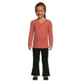 thumbnail image 2 of Garanimals Toddler Girls Long Sleeve Henley, Sizes 12 Months - 5T, 2 of 5