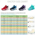 thumbnail image 2 of Engtoy Boys Basketball Shoes Kids High Top Sports Shoes Girls Outdoor Sneakers Non-Slip Boys Shoes for Little Kid Big Kid, 2 of 6