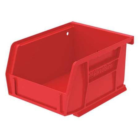 Akro-Mils 10 lb Capacity, Hang and Stack Bin, Red