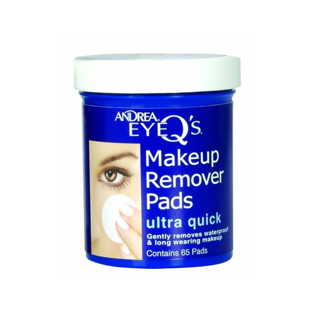 Andrea Eye Q's Moisturizing Eye Ultra MakeUp Remover Pads,Pack of 65