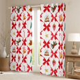 thumbnail image 2 of Homewish Kawaii Red Bow Tie Black Out Curtains for Teens Girls Female,Merry Christmas Curtains Pack of 2 (42x63 Each),Xmas Festival Bedroom Curtains,Microfiber Bedroom Decor, 2 of 6