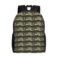 thumbnail image 1 of Disketp Largemouth Bass Fish Mochila Unisex de Apertura Lateral Completa, Mochila para Laptop para Escuela, Trabajo y Viajes, 1 of 8