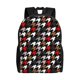 thumbnail image 1 of Fotbe Houndstooth Green Red Mochila de Viaje para Laptop, Mochila Ejecutiva Delgada y Resistente 15.6", 1 of 8