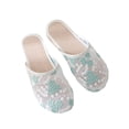 thumbnail image 2 of CHWshoes 2026 Floral Embroidery Breathable Sheer Mesh Lace Slip on Dressy Casual Walking Shoes Mint Green Size 41, 2 of 6