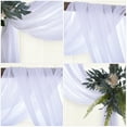 thumbnail image 4 of 2 Panels Wedding Arch Draping Fabric 6 Yards Chiffon Backdrop Curtain for Wedding Ceremony Party Bridal Shower Reception Decoration, 4 of 7