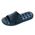 thumbnail image 2 of Flip Flops for Men Arch Support Fashion All Seasons Flat Non Lightweight Home Bathroom Waterproof Comfortable Hollow Sole Open Toe Mens Shoes, 2 of 4