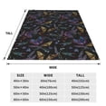 thumbnail image 3 of Fuzoiu Lavender Flowers Print Ultra-Soft Micro Fleece Blanket,All Seasons Flannel Throw, Lightweight Blanket for Bed, Sofa, Couch, Movie Night, Camping, and Travel-60"x50", 3 of 7
