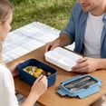 thumbnail image 6 of Lightweight BPA-Free Double Layer Lunch Box with Fork & Spoon - 1500ml Spill-Proof Adult Bento Container for Microwave & Dishwasher - Perfect for Salad, Sandwiches, Fruits & Snacks, 6 of 6