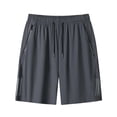 thumbnail image 3 of Crunowin Boys Summer Shorts Breathable Ice Silk Quick-Dry Sporty Outdoor Shorts Gray Size 10, 3 of 6