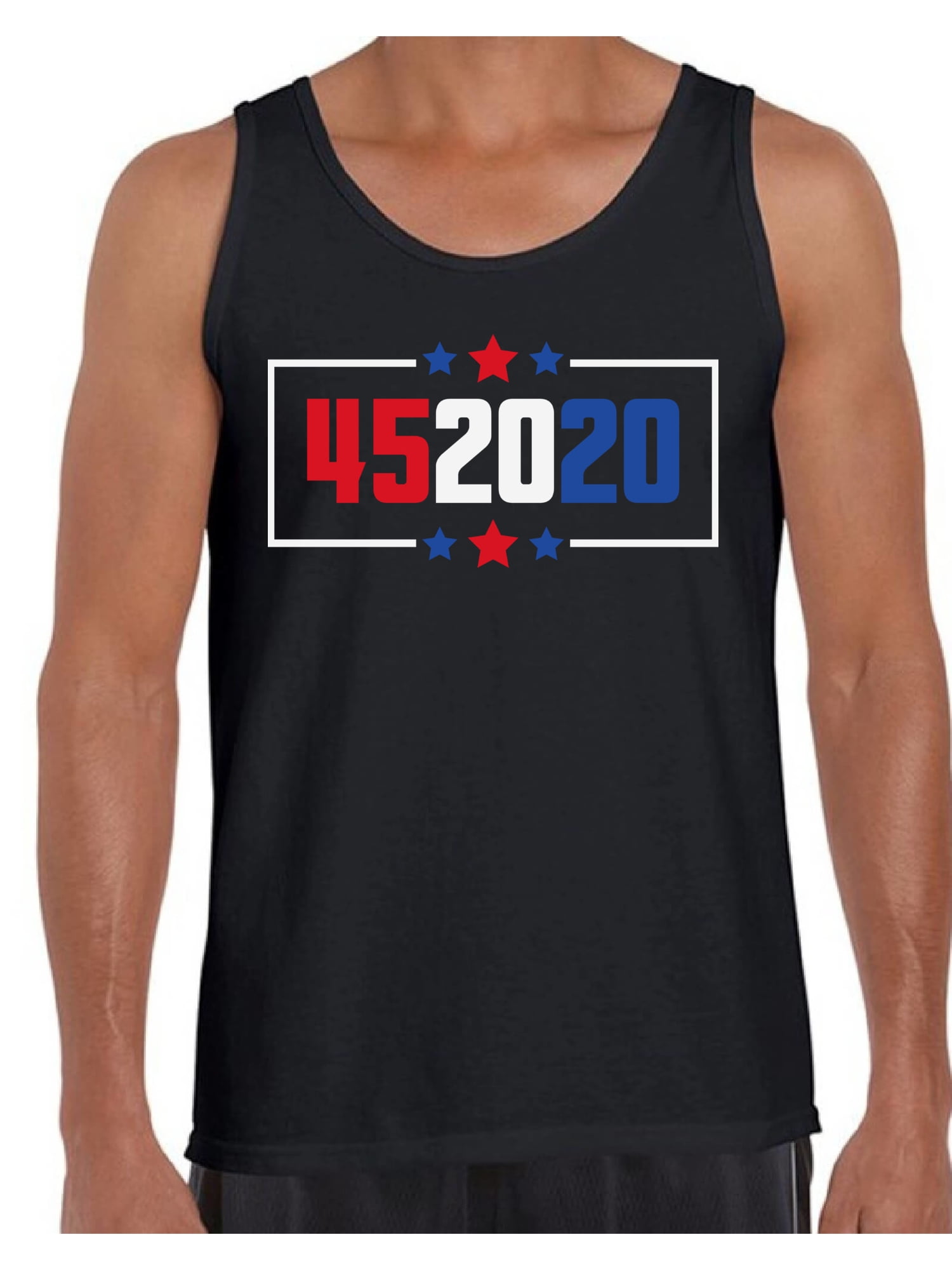 Awkward Styles Political Theme Men Tank Tops Trump 45 2020 Shirt USA ...