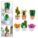 thumbnail image 5 of mini set de manualidades de plantas suculentas de fieltro DIY, plantas en macetas hechas sin cortes, juguetes creativos para niños, niñas,, 5 of 9