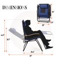 thumbnail image 7 of Sophia&William Outdoor XL Oversized Padded Zero Gravity Chair Camping Recliner - Navy Blue, 7 of 7