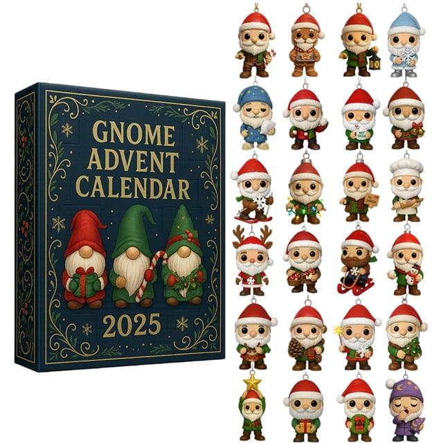 Countdown Blind Set 3D Soft Rubber Pendant Delightful Experience Eagerly Awaited Every Day Advent Calendar Toy