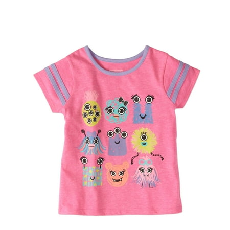 Garanimals Toddler Girl Short Sleeve Tape Graphic T-shirt