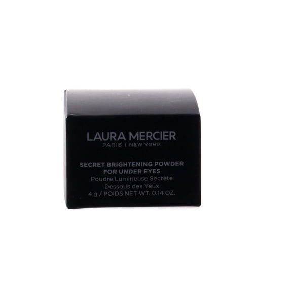 Laura Mercier Secret Brightening Powder Pressed Powders Foundation Makeup for All Skin, Radiant Finish, For Under Eyes, 01 Light Medium, 0.14 oz