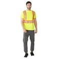 thumbnail image 3 of Hi Vis T-Shirt - Safety Shirt, ASNI Class 3 Segmented Reflective Safety T-Shirt-6685R-Yell-Lg, 3 of 8