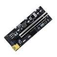 thumbnail image 3 of Maytalsory PCI-E 1x to 6x Exender Board USB Card Module Portable Mining Computer Motherboard Adapter Component Device Miner Black Slot+Red Wire 1Set, 3 of 6