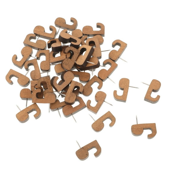 WHAMVOX  40 Pcs Board Small Hooks for Hanging Wooden Thumbtack