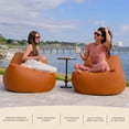thumbnail image 6 of Big Joe Luft Outdoor Patio Chair, Lightweight Bean Filling, Silicone Leather, Honey Sand, 6 of 8