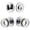 Bright Chrome, variant on Viaggio 628795 Circolo Solid Brass Single Cylinder Keyed Entry Door Knob Set And Deadbolt
