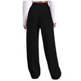 thumbnail image 5 of WENWU Womens Pants Business Casual Outfits for Women Black Work Pants Women Lounge Pants for Womens Wide Leg Pants with Pockets Women Fall Pants, 5 of 9