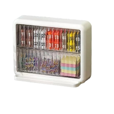 SYSYLY Coffee Pod Holder, Holds Multiple,Wall Mounted , No Drill, Pre-Installed Adhesive, White, Plastic, 2-Tier