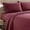 Burgundy Red, variant on Flannel Sheets Full Warm and Cozy Deep Pocket Breathable All Season Bedding Set with Fitted, Flat and Pillowcases, Full, Denim Blue