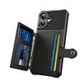 thumbnail image 3 of Feishell for iPhone 16 Wallet Case, with ID&Credit Card Holder Slots Pockets Wallet Back Cover Stand Flip Folio Leather Magnetic Absorption Cover For  iPhone 16,
Black, 3 of 7