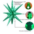 thumbnail image 3 of Globos de aluminio ZSYLYTKV Green Star de 14 puntas y 22 pulgadas, paquete de 6, 3 of 6